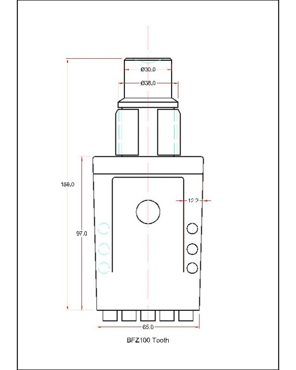BFZ100 Tooth & B75 Holder - Image 2