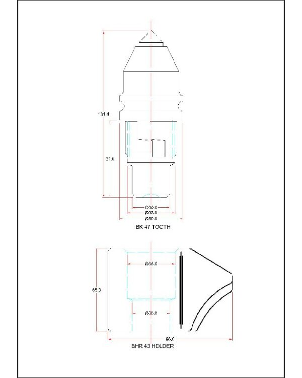 BK47 Tooth & Holder - Image 4