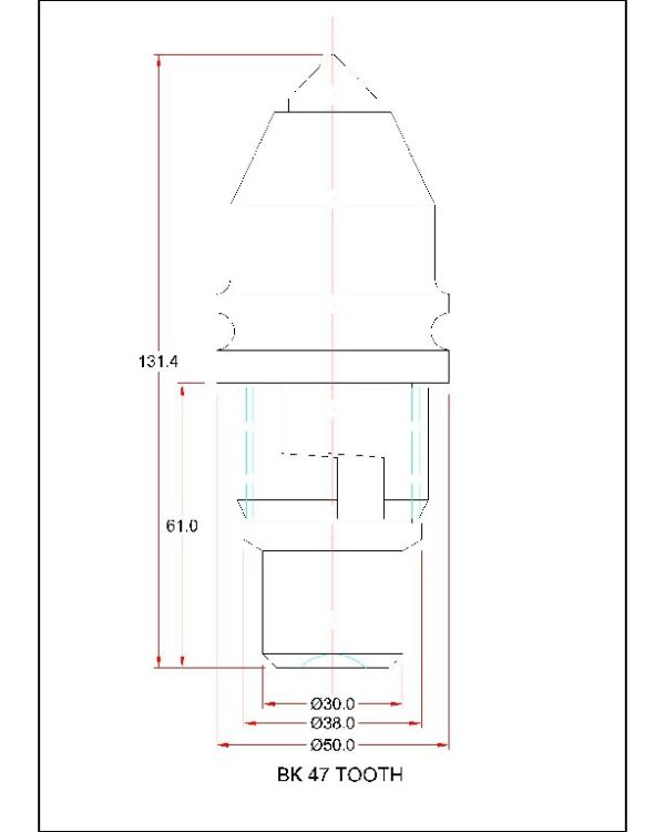BK47 Tooth & Holder - Image 2